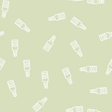 Lemon beer line vector seamless pattern イラスト素材