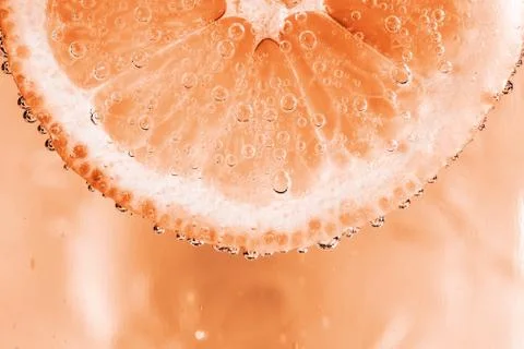 Lemon in the bubbles Stock Photos