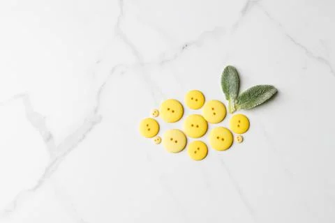 Lemon button Stock Photos