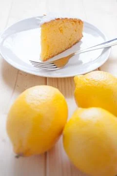 Lemon cake Stock Photos