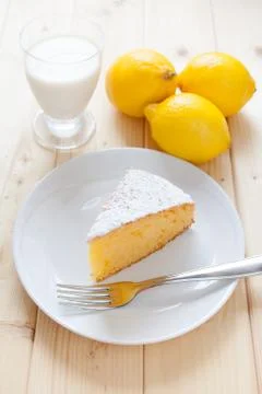 Lemon cake Stock Photos