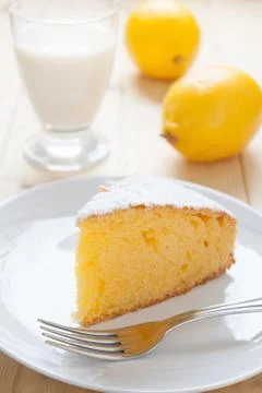 Lemon cake Stock Photos
