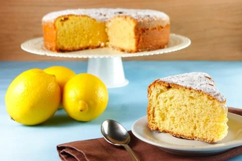 Lemon cake Stock Photos