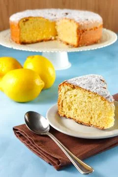 Lemon cake Stock Photos