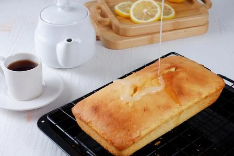 Lemon cake Stock Photos