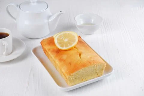 Lemon cake Stock Photos