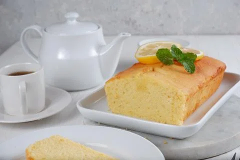 Lemon cake Stock Photos