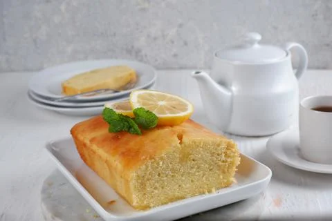 Lemon cake Stock Photos