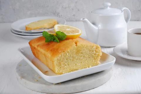 Lemon cake Stock Photos