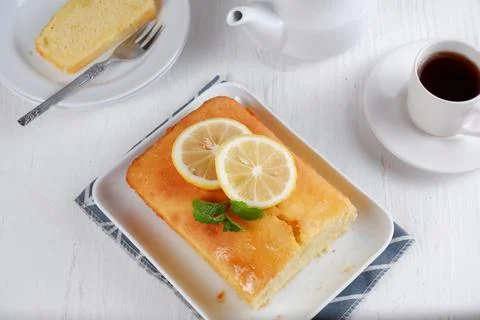 Lemon cake Stock Photos