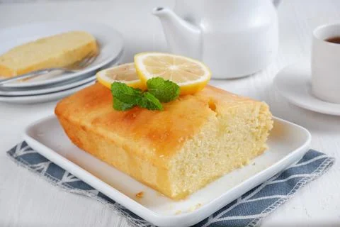 Lemon cake Stock Photos