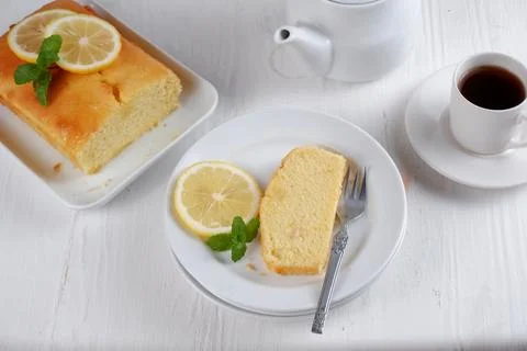 Lemon cake Stock Photos