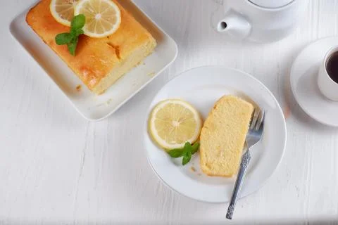 Lemon cake Stock Photos