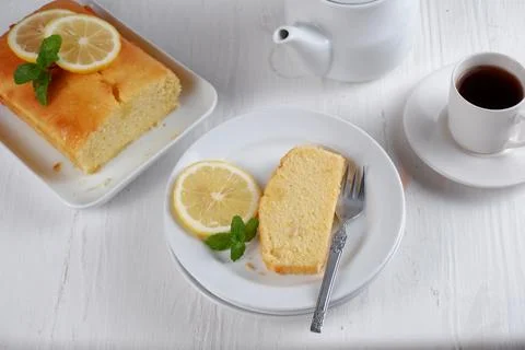 Lemon cake Stock Photos