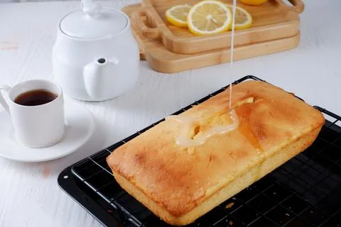 Lemon cake Stock Photos