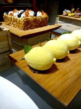 The lemon cakes Stock Photos