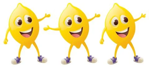 Lemon character Stock Illustration