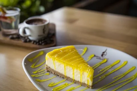 Lemon Cheese Cake Stock Photos