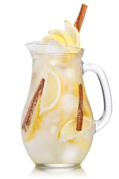 Lemon cinnamon lemonade Stock Photos