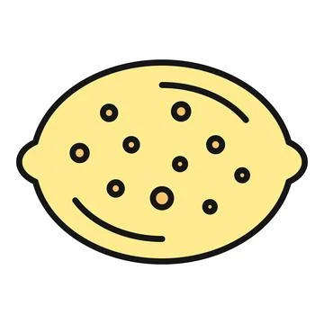 Lemon citrus fruit vector icon illustration design Stock Illustration