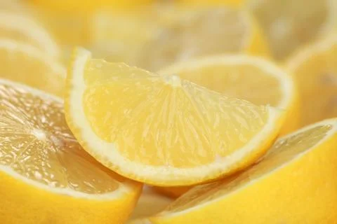 Lemon close-up Stock Photos