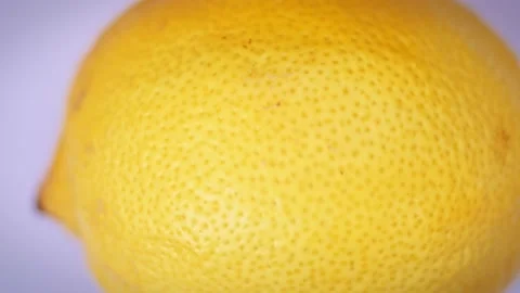 Lemon close-up. rotation lemon in macro mode Stock Footage 167819487