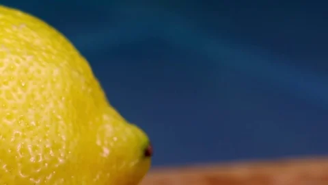 Lemon close up yellow Stock Footage 80991304