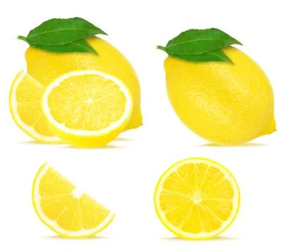 Lemon collage Stock Photos