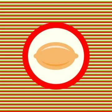 Lemon color flat icon Stock Illustration
