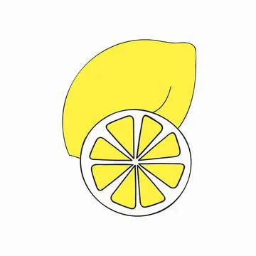 Lemon colored Иллюстрация
