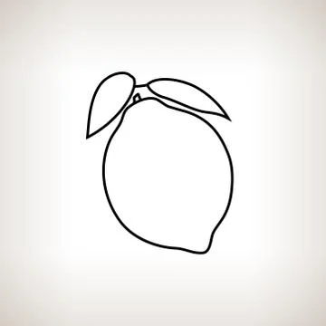 Lemon in the Contours 스톡 일러스트
