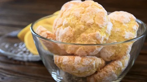 Lemon  cookie Video stock 91305746