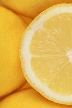 Lemon with copyspace Stock Photos