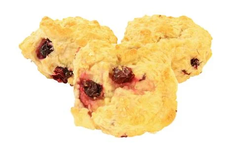 Lemon Cranberry Tea Biscuits Stock Photos