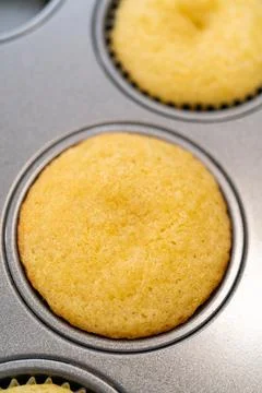 Lemon cupcakes Stock Photos