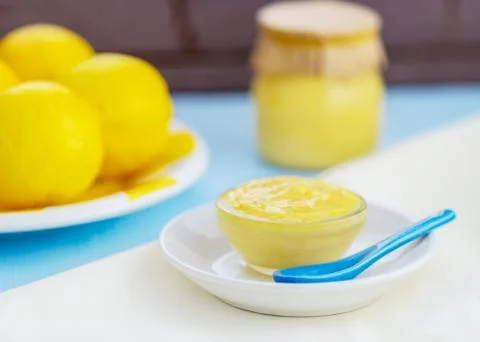 Lemon curd Stock Photos