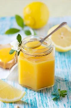 Lemon Curd Stock Photos