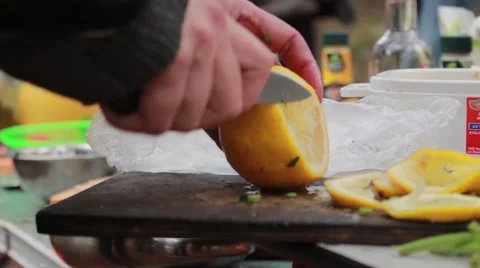 Lemon cut Stock Footage 50355722