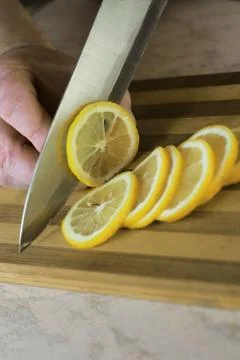 Lemon cut Stock Photos