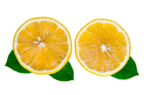 Lemon cut Stock Photos