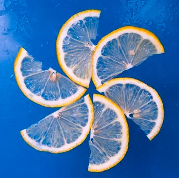 Lemon cut Stock Photos