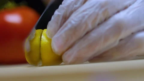 Lemon cutting 스톡 동영상 169991900