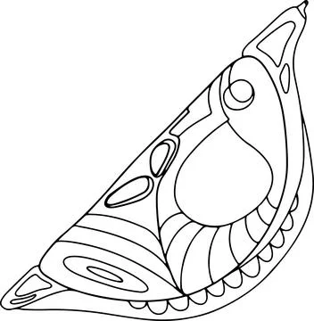 Lemon doodle single object isolate on white. Vector illustration. Stock Illustration