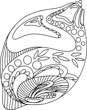 Lemon doodle single object isolate on white. Vector illustration. Stock Illustration