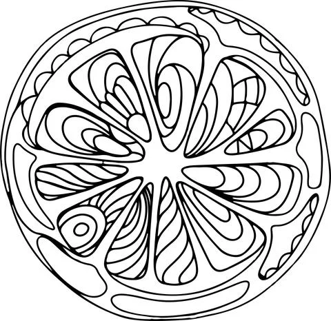 Lemon doodle single object isolate on white. Vector illustration. Stock Illustration