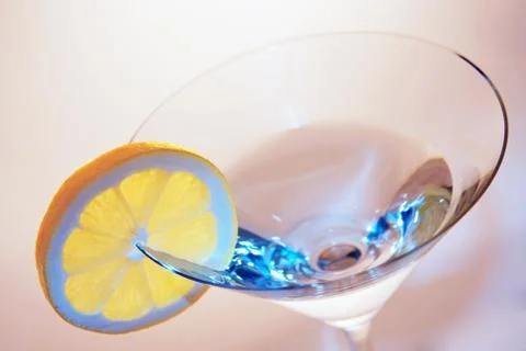 Lemon at the edge Stock Photos