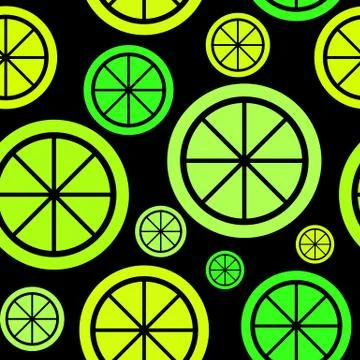 Lemon Fruit Abstract Seamless Pattern Background Vector Illustra イラスト素材