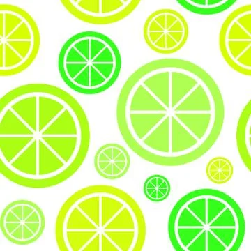 Lemon Fruit Abstract Seamless Pattern Background Vector Illustra Illustrazione stock