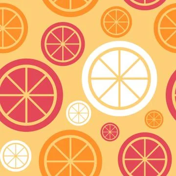 Lemon Fruit Abstract Seamless Pattern Background Vector Illustra イラスト素材