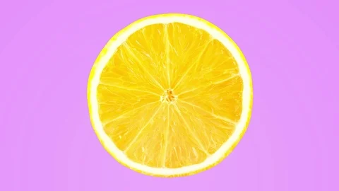 Lemon fruit animation on a neon colourfu... | Stock Video | Pond5